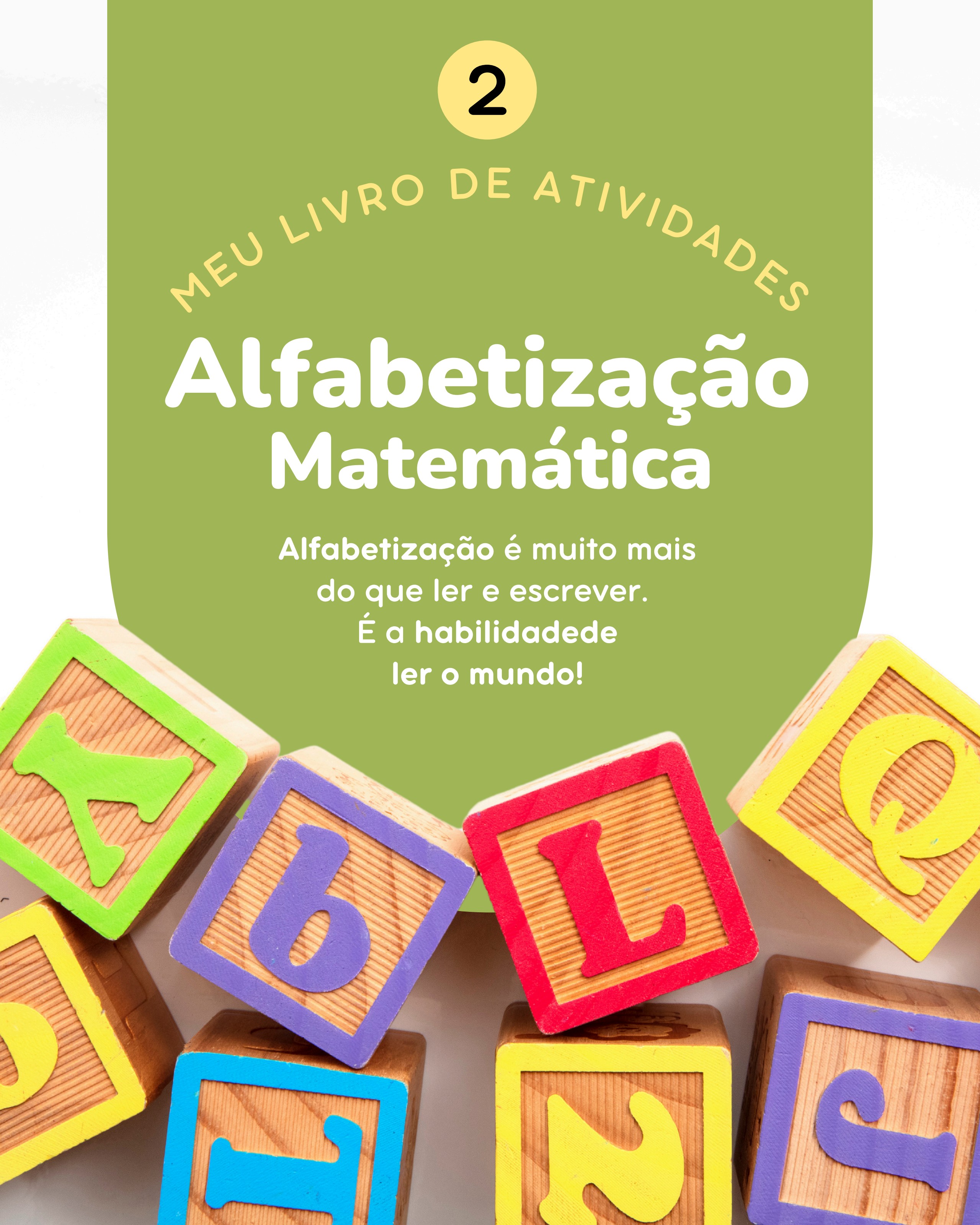 Capa do e-book Alfabetização Matemática com 141 páginas de atividades